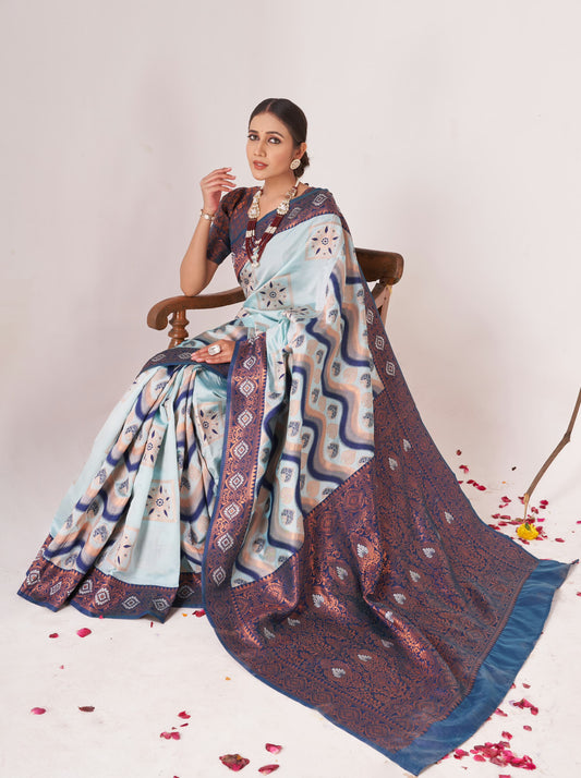 Women's Kanjivaram Designer Soft Silk Sarees