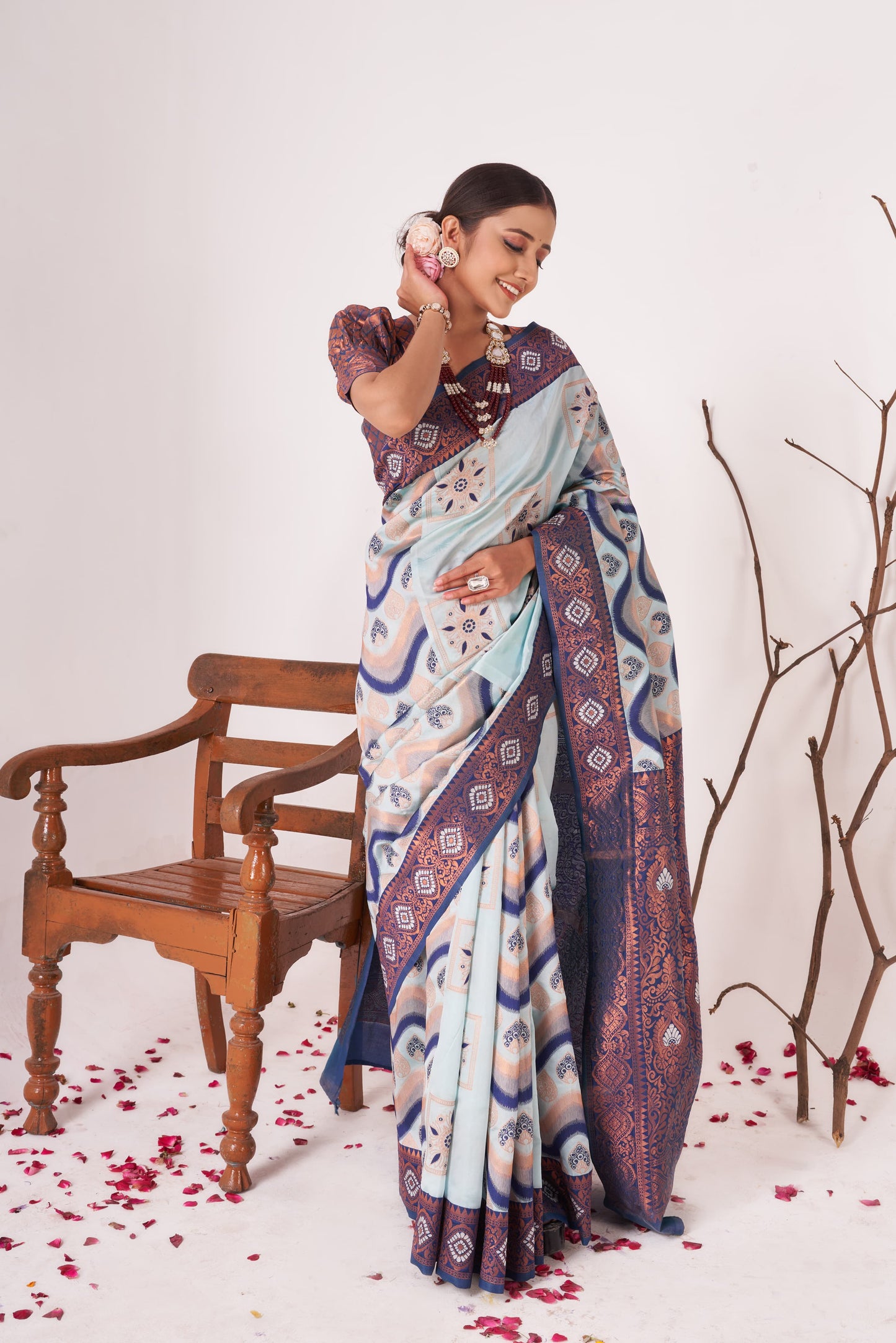 Women's Kanjivaram Designer Soft Silk Sarees