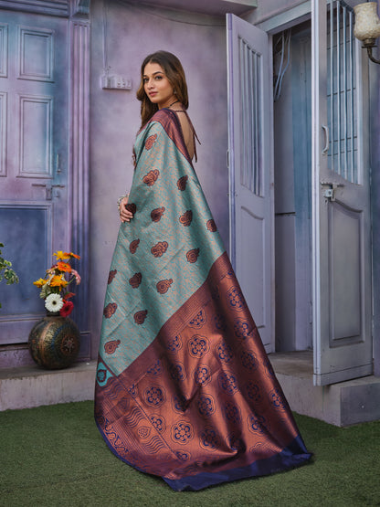 Women's Kanjivaram Soft Semi Silk Banarasi Sarees